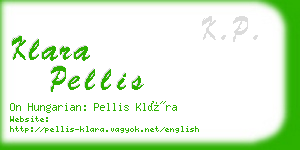 klara pellis business card